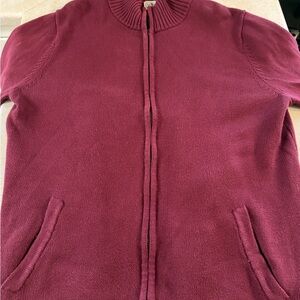 L.L. Bean Maroon Knit Sweater